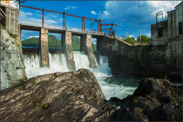 Hydro power station depicting working with nonprofits and governments