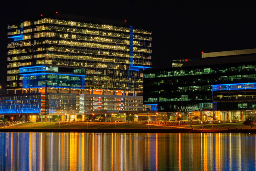 Urban Lights on Water
